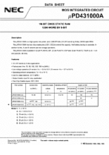 DataSheet µPD431000A pdf